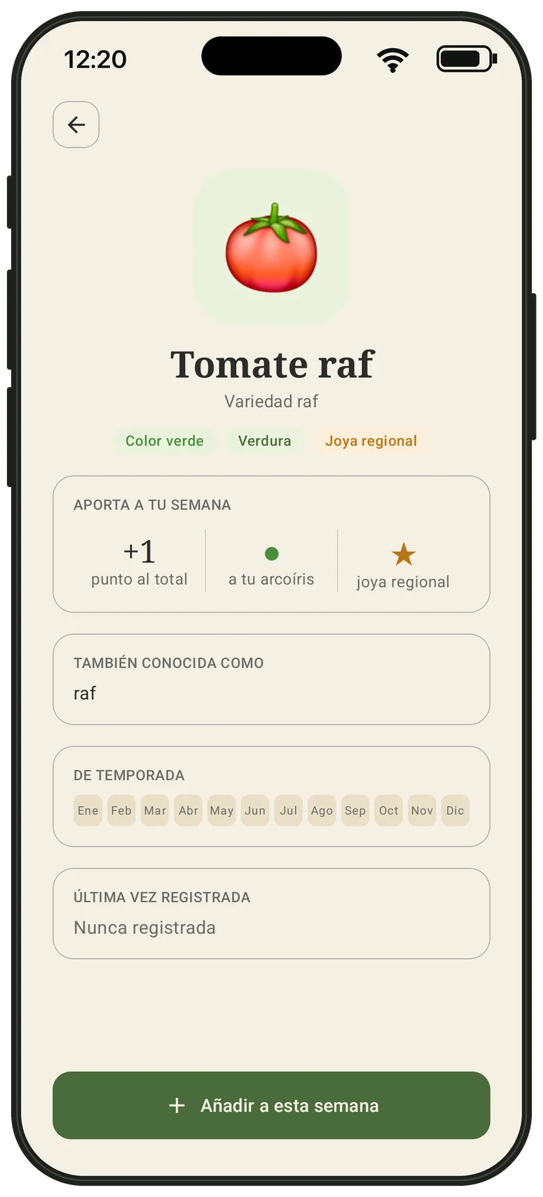 Ficha del tomate raf en Hojaria
